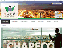 Tablet Screenshot of chapecoeregiaocvb.com.br